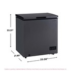 Frigidaire 5 0 Cu Ft Garage-ready Chest Freezer  Compact Deep Freezer  Black