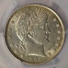 1892 Barber Quarter  Pcgs Au58