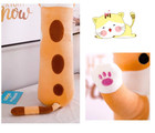 Plush Long Cute Cat Cushion Pillow Cartoon Stuffed Animal Toys Soft Stuffed 17in