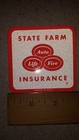 State Farm Insurance Vintage Reflective Bumper Sticker Decal 2 75 