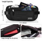 Travel Money Belt Rfid Blocking Waterproof Waist Bag Fanny Pack Hidden Wallet