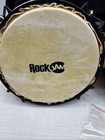 Rockjam Wood Bongo Drums 7    8  Set With Padded Carry Bag And Tuning Key