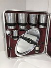 Vintage Original Trav L Bar By Ever-wear Suitcase Travel Bar Set Black Knights