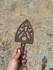 Antique Vulcan Sad Iron Trivet Cast Iron Primitive Farmhouse Decor Vintage