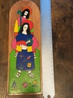 El Salvador Folk Art 11    Hand Painted Wood Jesus Mary Joseph Wooden Wall Hanging