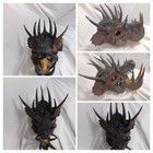 Handmade Multicolor Dragon Face Mask Adult Unisex One Size Halloween Cosplay