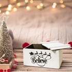 Box Letter Santa Generic Santa s White Letters 16 10 Christmas New Year Believe