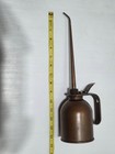 Vintage Eagle Finger Pump Oil Can Long Spout Copper Tone Metal Oiler Tool Usa