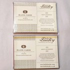 Vtg Hello Lucky Letterpress Blank Cards Set Of 6 Holiday Pair Sealed Christmas