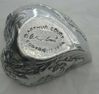 Vintage Arthur Court Metal Bunny Rabbit Heart Shape Candle Holder 1994 With Box