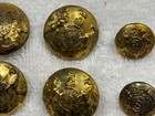 Set Of 9 Ea Wwi   Wwii King s Crown General Service Brass Buttons