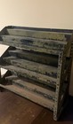 Vintage Industrial Steel Storage Shelf Unit Patina Display Shelf Rack 24   x24   x10