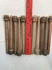 Wood Bobbins Wood Quills Vintage Factory Reclaimed Industrial 7 3 8   Lot Of 10