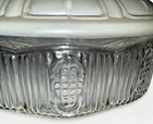 Aladdin Glass Lamp Shade Model 501-9 Victorian Style Clear Apron W  Frosted Dome