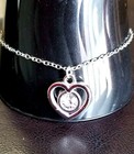 Silver Anklet White Crystal Heart Anklet Ankle Bracelet Women s Anklets Handmade