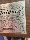 Rare Oakland Raiders Super Bowl Champions Auto Signed Plaque Madden   Players