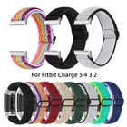 Elastic Strap For Fitbit Charge 5 4 3 2 Wrist Watch Band Woven Nylon Replacement