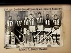 Early 1900s Ice Hockey Team Photo Goalie Nhl Oha Wha Vintage Ahl Whl Chl Qmjhl
