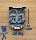 Pj Masks Set Of 6 Cookie Cutters   Owlette   Gekko   Cat Boy   Pj Symbols  