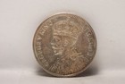 Mauritius  1934 1 2 Rupee  Km16  Silver   1717oz  Au  Cleaned  Nr  4-12