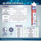 All Purpose Clear Silicone Sealant Waterproof  12 X 7 7 Fl Oz  100  Silicone    