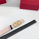 Valen Tino Women s Belt With Double-sided Belt Pink Black Width 3cm Without Box