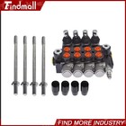 4 Spool Hydraulic Monoblock Double Acting Control Valve 11 Gpm Sae Ports 3625psi
