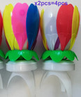 4packs Happy Birthday Candles  Musical Spinning