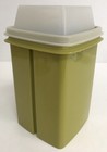 Vintage Tupperware Pickle Keeper Avocado Green 3 Pieces W opaque Lid