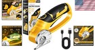Cordless Electric Scissors Rotary Cutter Box Cutter Fabric Leather Plastic