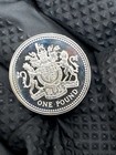 1983 Royal Mint   1 Silver Proof Coin Queen Elizabeth Ii Royal Arms 925 Silver