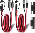 2pcs Solar Panel Sae Adapter Cable 10awg 3ft Rv Caravan Battery Charger
