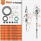 For Graco 5 1 Fire-ball 300 Ratio Oil Grease Pumps Fluid Air Repair Kit 238286