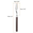 4pcs 16mm Oil Painting Palette Knives Stainless Steel Spatula Wood Handle