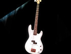     free Shipping      P Style Electric Bass Guitar  soft Case gig Bag Arctic White 