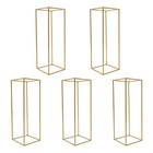 5pc 31 5in Tall Gold Metal Flower Stand For Wedding Table Centerpieces Decor