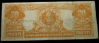 1922 Gold Certificate  20 Us Note ---- Nice Condition Us Currency ----  231
