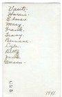 Vintage Vernacular Snapshot 1941 Family Gathered On Porch For Photo Names