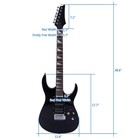 New 38  Black Maple Wood Right Handed Electric Guitar Set