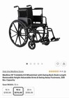 Medline K4 Manual Foldable Wheelchair 18in Seat 300 Lb Black Swing Away Footrest