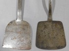 Antique Pair Hand Forged Iron Peels  Spatulas American 19th C  Blacksmith Made
