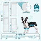 Mophoto Dog Door For Sliding Glass Door  Adjustable Height Insert Pet Door  lock