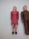 Vintage Renwal Mother  43   Father  44 Man And Woman And Baby Dollhouse Dolls