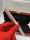 Cartier Limited Edition With Palm Tree Motif Multy Color Body Ballpoint Pen