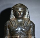 10 4  Old Chinese Hongshan Culture Jade Carved Egypt Pharaoh King Statue