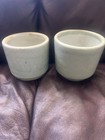 Two Celadon Brush Pots   Cachepot Planter 