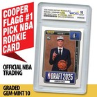 2025 Panini Cooper Flagg Nba  1 Draft Pick Rookie Card Mavericks  nbadn-1 Gem 10