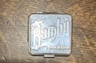Vintage Bambu Alcoy Metal Tin Match Safe Holder Made In Spain