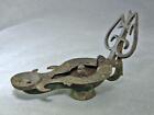 Ancient Byzantine Christian Bronze Oil Lamp 5th - 6th Century A d 