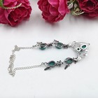 Blue Turquoise Gemstone Handmade 925 Sterling Silver Jewelry Necklace Sz-17-18 